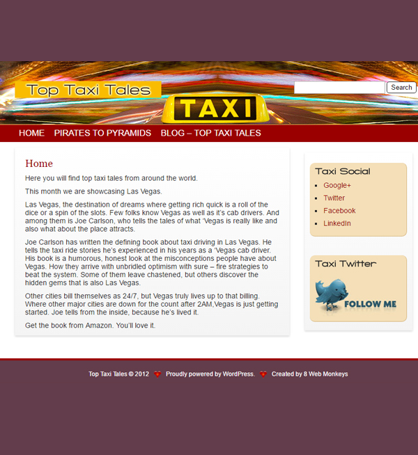 Top Taxi Tales - WordPress